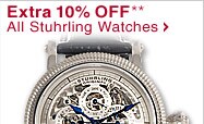 Extra 10% OFF** All Stuhrling Watches - Shop Now