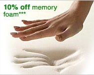 10% OFF MEMORY FOAM*** - SHOP NOW