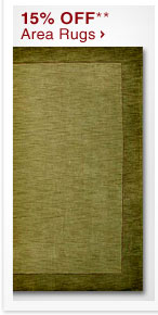 15% OFF** Area Rugs - Shop Now