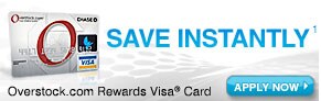Overstock.com Rewards Visa Card - Save Instantly