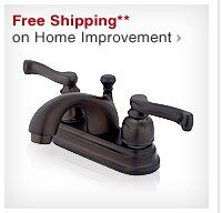 Free Shipping** on Home Improvement