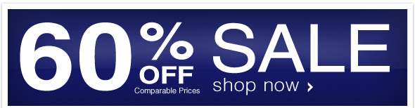 60% OFF SALE - shop now