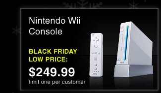 Nintendo Wii Console - $249.99