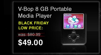 V-Bop 8GB Portable Media Player - $49.00