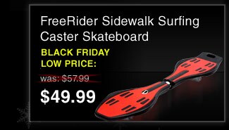 FreeRider Sidewalk Surfing Casted Skateboard - $49.99