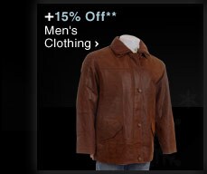 +15% Off** Men's Clothing