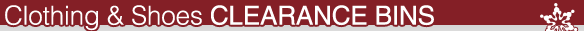 Clothing & Shoes Clearance - Lowest Prices of the Year!