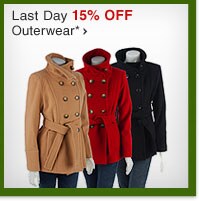 Shop Last Day 15% OFF Outerwear*