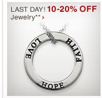 LAST DAY! 10-20% OFF Jewelry** - Shop Now