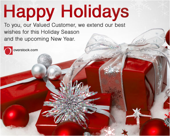 Happy Holiday from Overstock.com