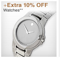 +Extra 10% OFF Watches** - Shop Now