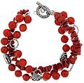 Bamboo coral bracelet
