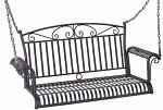 Metal porch swing