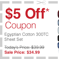 $5 Off Coupon* - Click to Activate