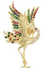 Gemstone brooch