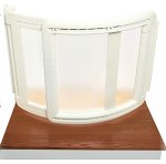 Curved safety gate