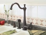 Faucet for three holes