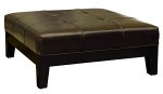 Leather ottoman Leather ottoman
