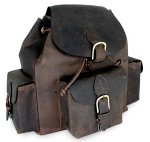 Leather backpack