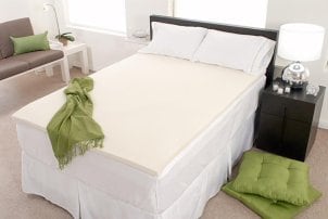 Memory foam mattress topper
