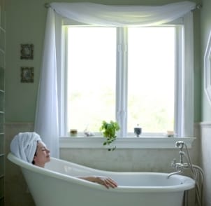 Easy Bathroom Window Treatments