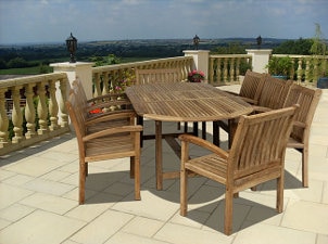 overstock teak outdoor furniture