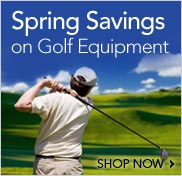 Spring savings on golf equipment