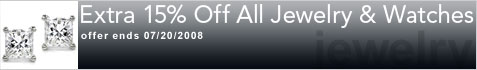 Extra 15% Off All Jewelry & Watches