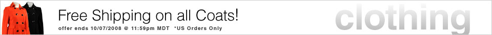 Free Shipping on Coats - US orders only