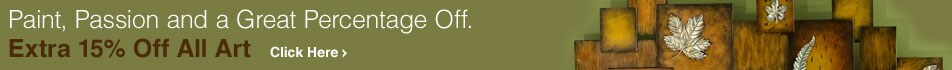 Paint, Passion and a Great Percent Off. Extra 15% Off All Art