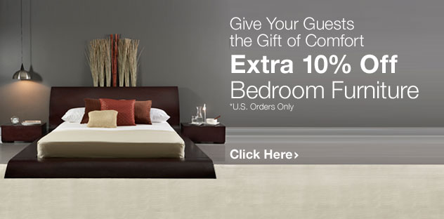 Extra 10% Off Bedroom Furniture - Click Here