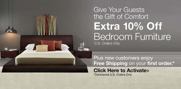Extra 10% Off Bedroom Furniture - Click Here