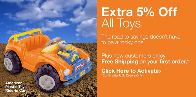 Extra 5% Off Toys - Click Here