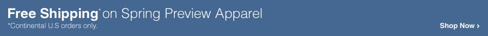Free Shipping on Spring Apparel
