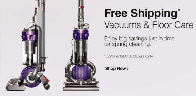 Free Shipping Vacuums & Floor Care
