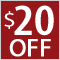 $20 Off Orders of $250 or more