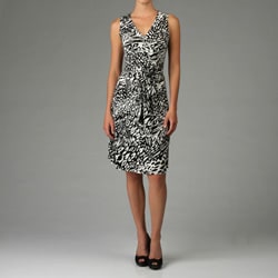 Veronica M. Women's Animal Print Belted Dress